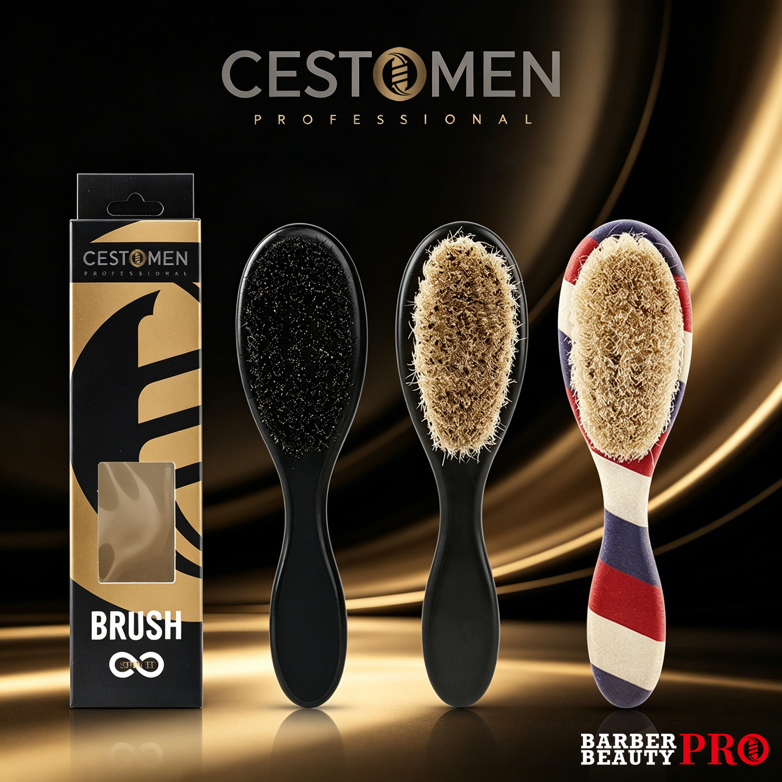 Men'S Grooming Organizer - 1pc Professional Barber Fade Brush for