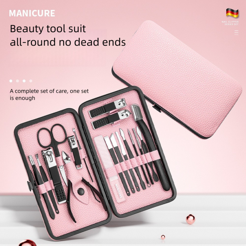 18pcs Manicure Pedicure Set, P - Mens Grooming Kit Case incelemesi ve fiyatı