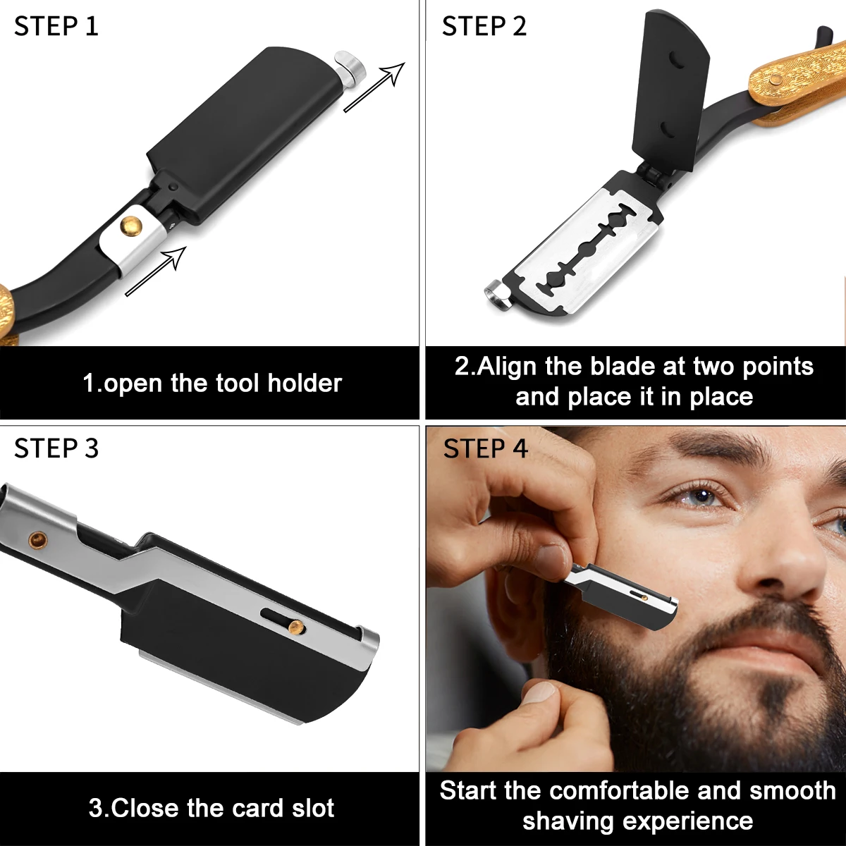 Professional Manual Razor for  - Men'S Grooming Eyebrow Shape incelemesi ve fiyatı