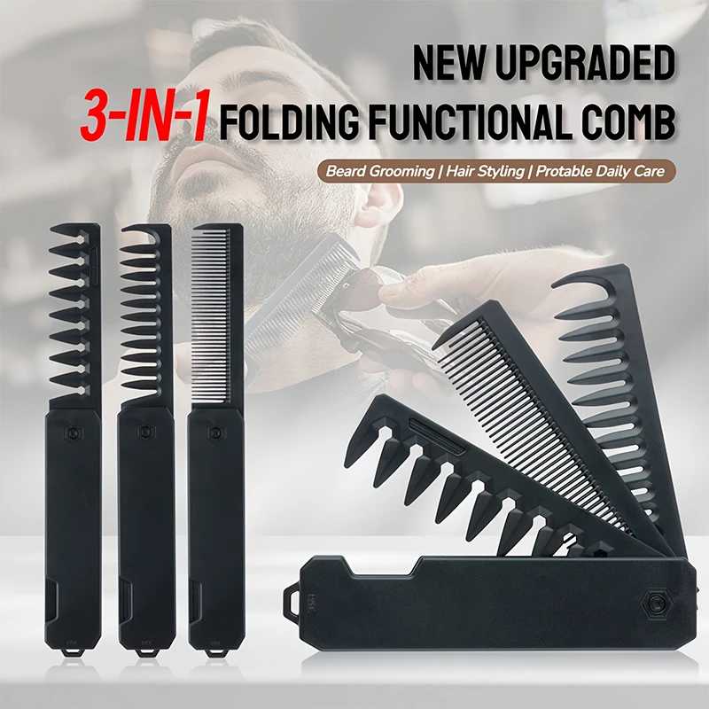 3-in-1 Folding Beard Comb for  - Men'S Grooming Organizer incelemesi ve fiyatı