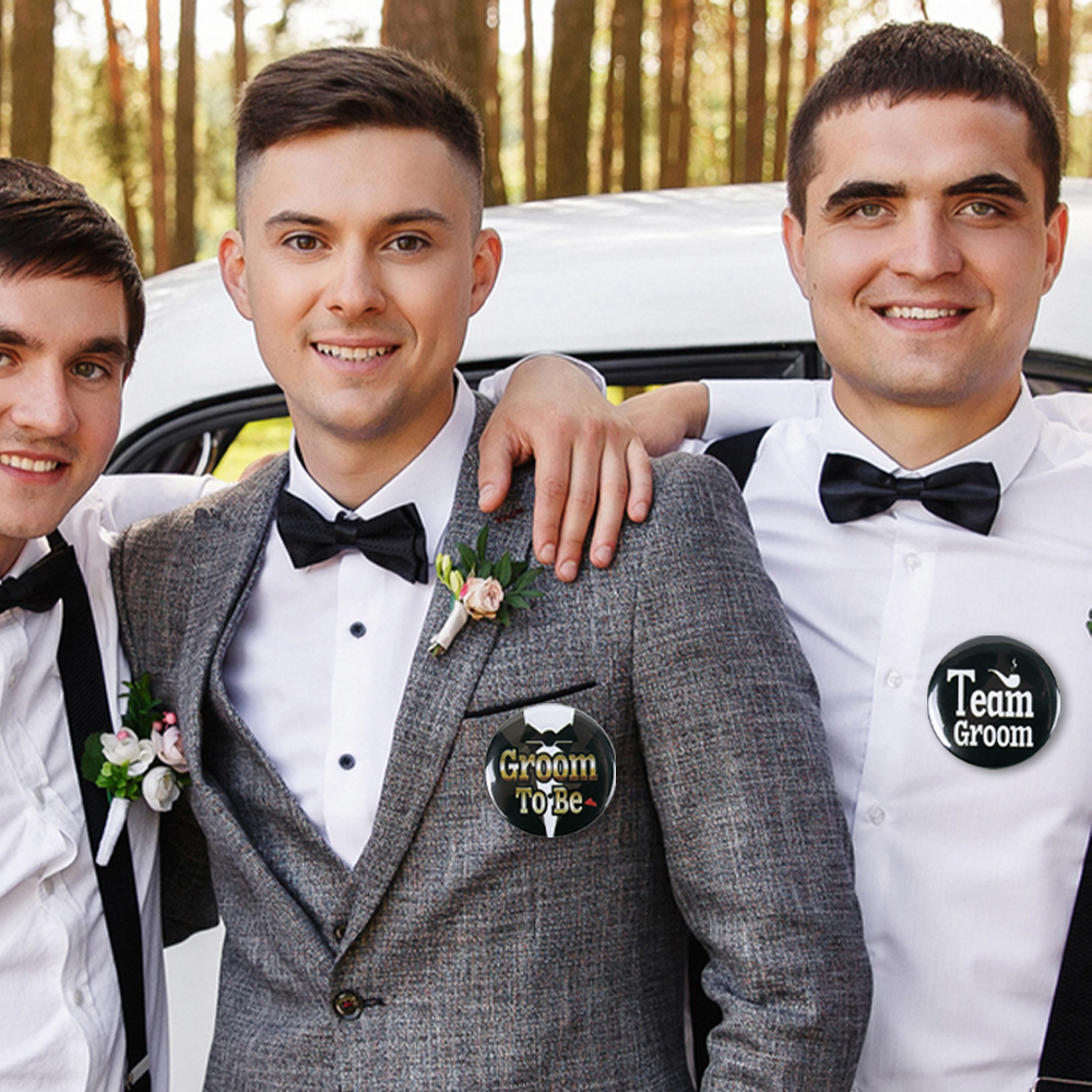 1-12pcs Bachelor Party Badge P - Men'S Grooming Ideas incelemesi ve fiyatı