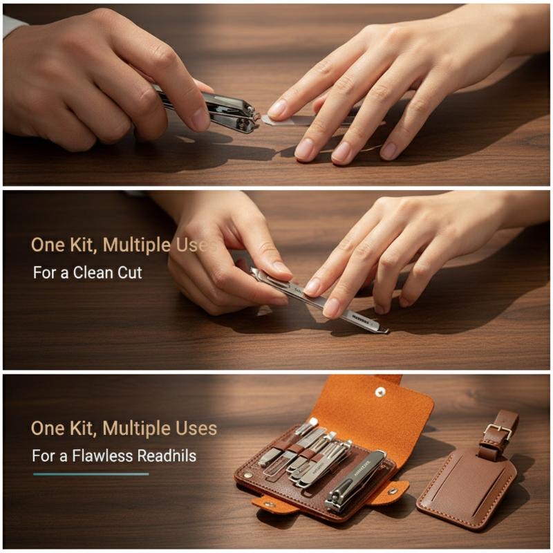 Manicure Pedicure Kit 10 Pcs P - Mens Grooming Kit Case incelemesi ve fiyatı