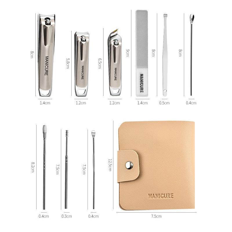 Manicure Pedicure Kit 10 Pcs P - Mens Grooming Kit Case incelemesi ve fiyatı