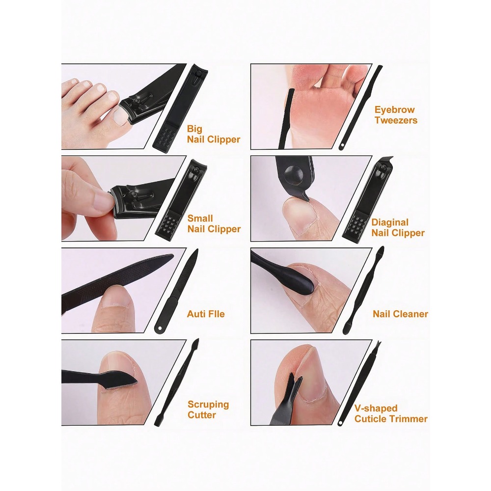 Manicure Set, Stainless Steel  - Mens Grooming Kit Case incelemesi ve fiyatı