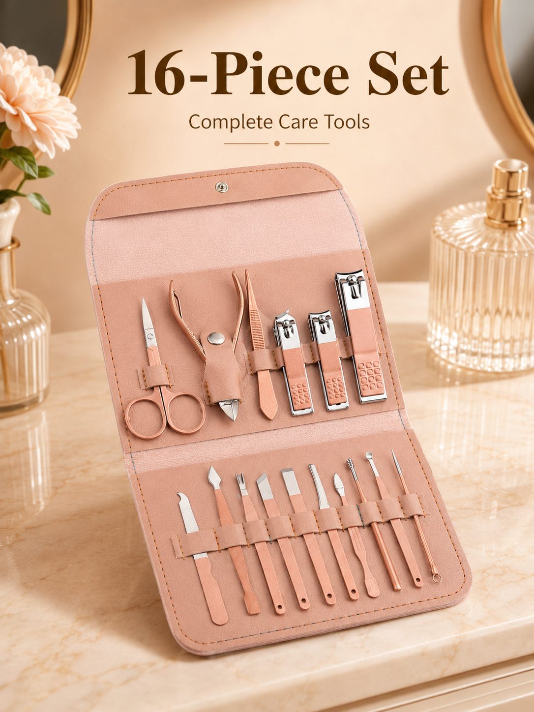 8/16-Piece Manicure Pedicure G - Mens Grooming Kit Case incelemesi ve fiyatı