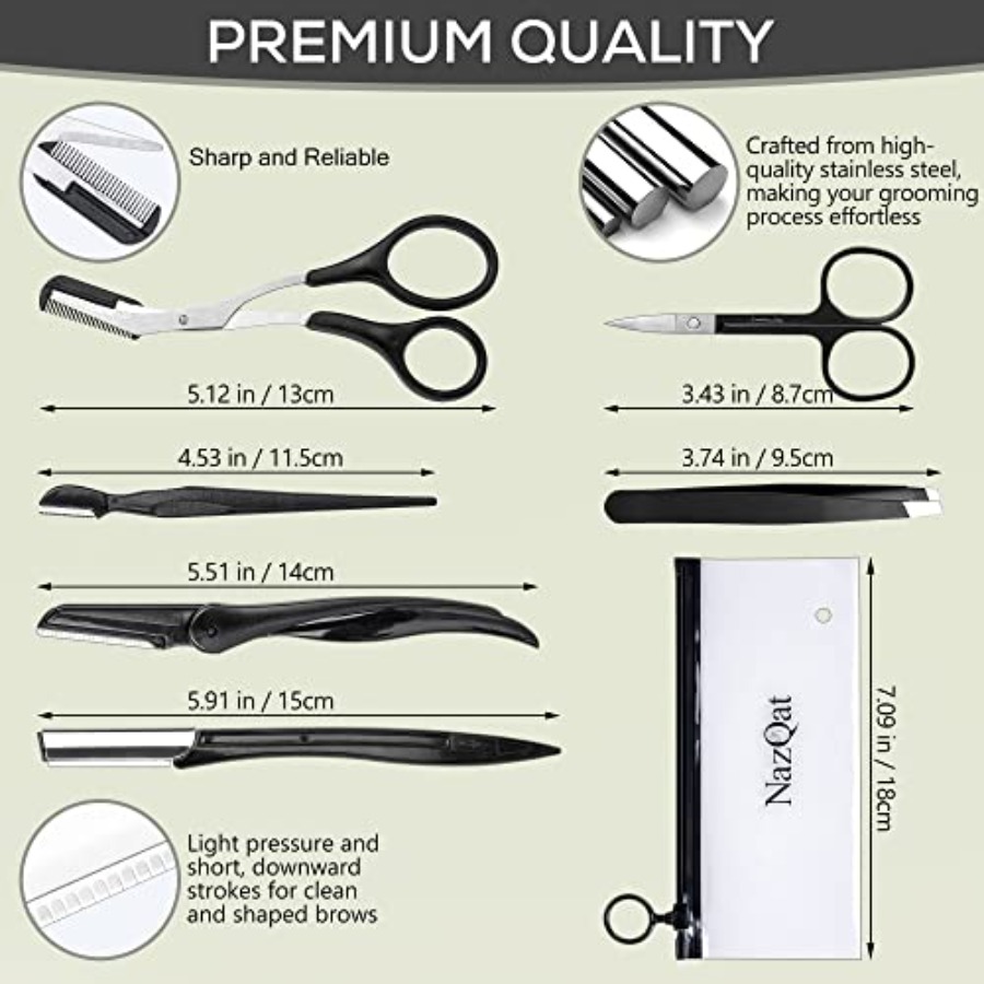 NAZQAT Eyebrow Grooming Kit fo - Men'S Grooming Eyebrow Shape incelemesi ve fiyatı